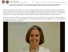 Tablet Screenshot of harvardsouthshorepsychiatry.org